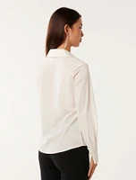 Honey Diamanté-Cuff Shirt