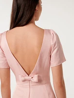 Simone Bow Back Mini Dress