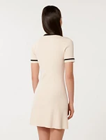 Kerry Contrast Knit Mini Dress