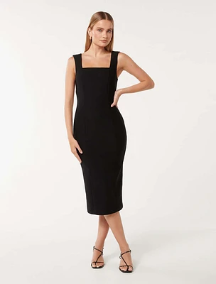 Tracey Fitted Bodycon Midi Dress