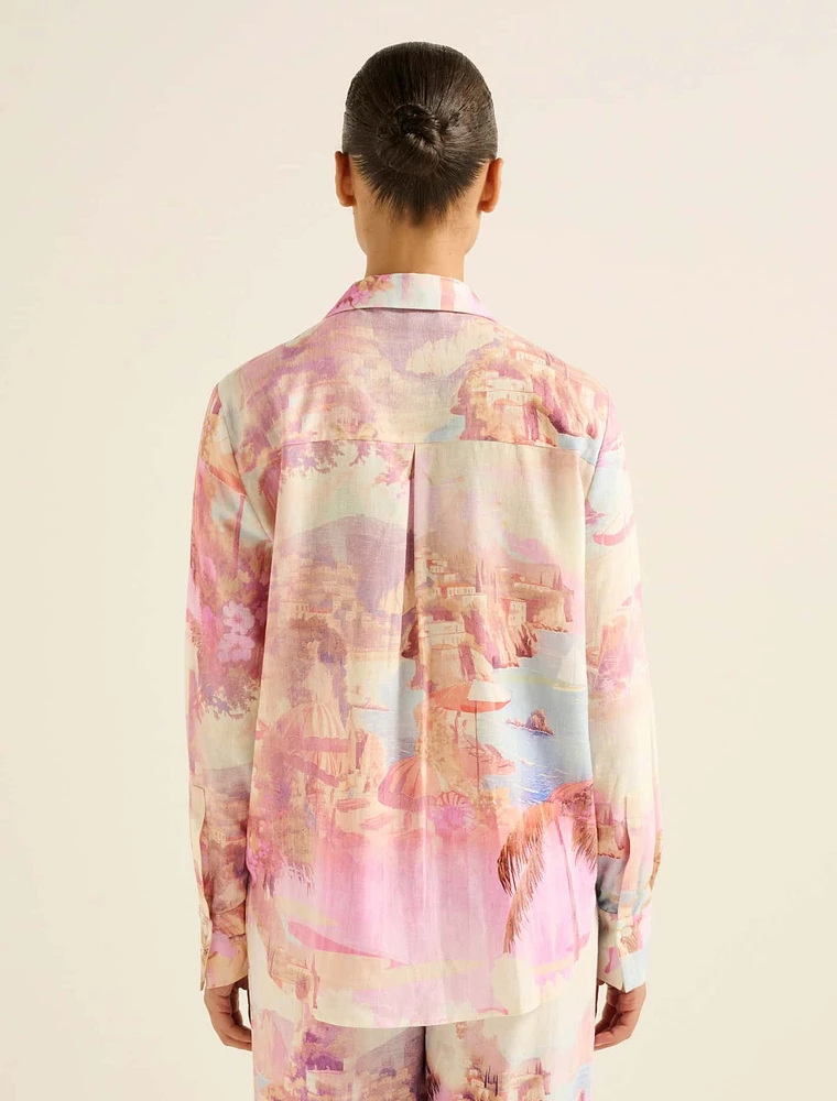 Lydia Oversized Linen Shirt