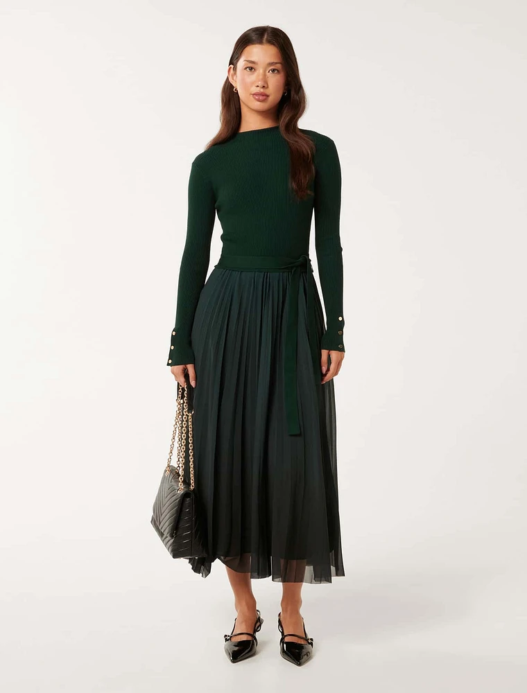 Kaylie Pleated Dress