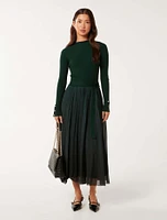 Kaylie Pleated Dress