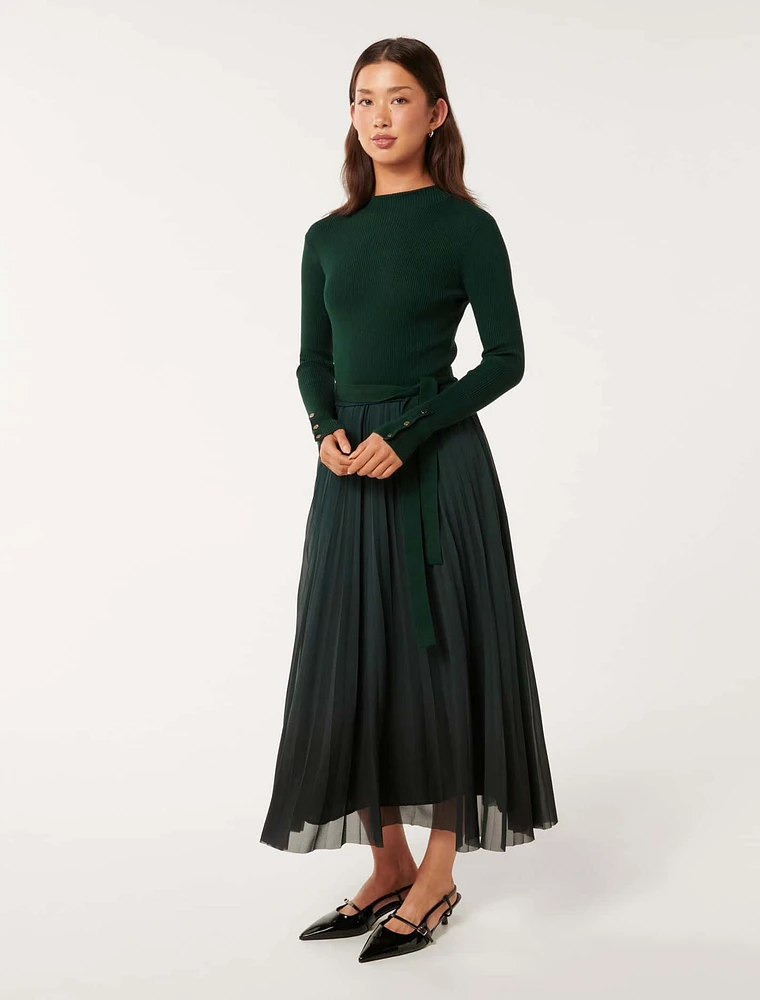 Kaylie Pleated Dress