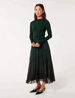 Kaylie Pleated Dress