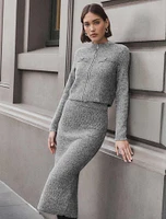 Sasha Boucle Co-ord Midi Skirt