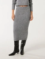 Sasha Boucle Co-ord Midi Skirt