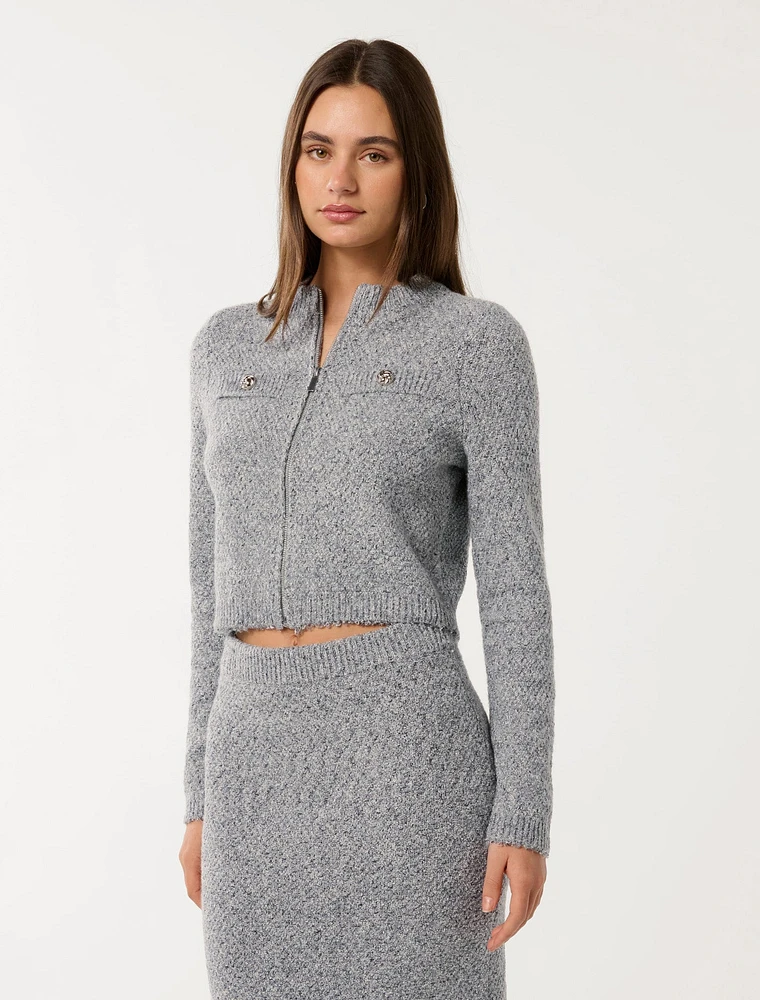 Sasha Boucle Co-ord Cardigan