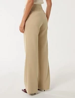 Kehlani Button Wide Leg Pant