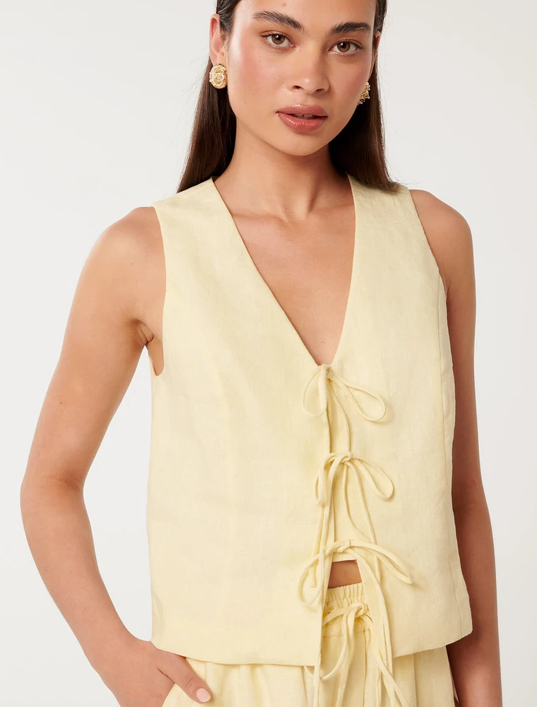 Erin Tie Front Waistcoat