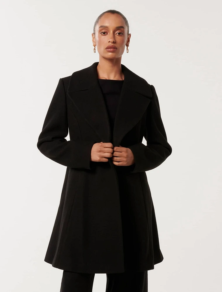 Esther Petite Fit and Flare Coat