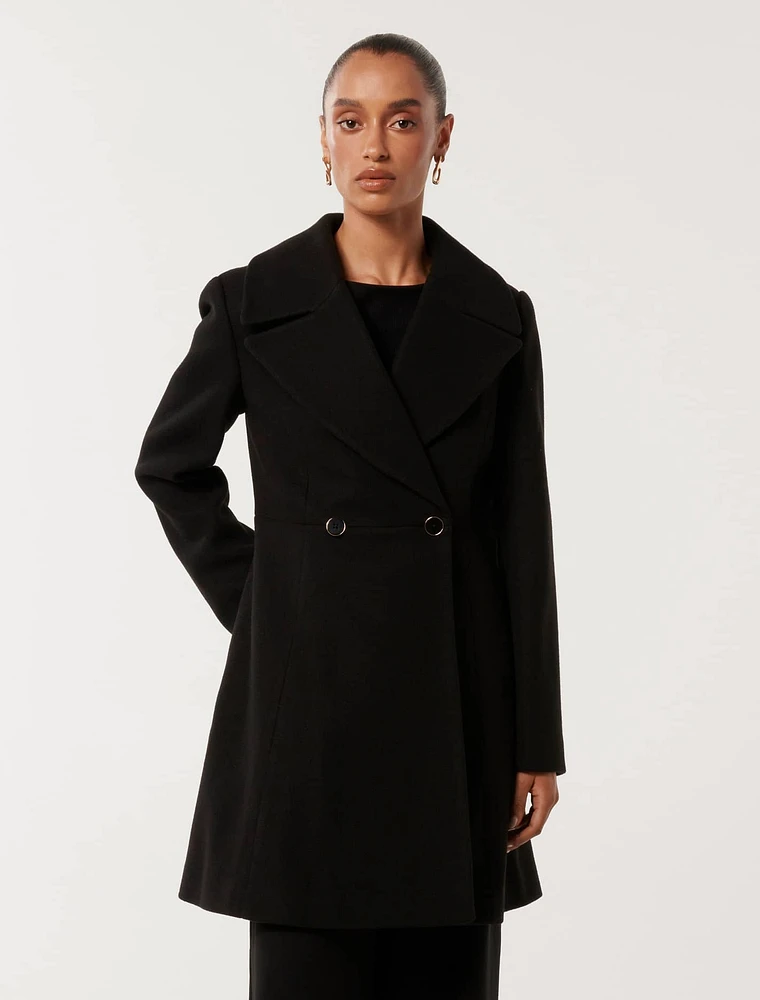 Esther Petite Fit and Flare Coat