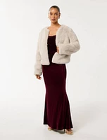 Lana Petite Faux-Fur Coat