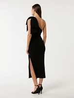 Jade Bow Bodycon Midi Dress