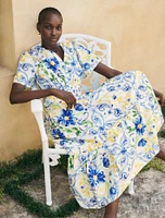 Eleanor Short Sleeve Cotton Midi