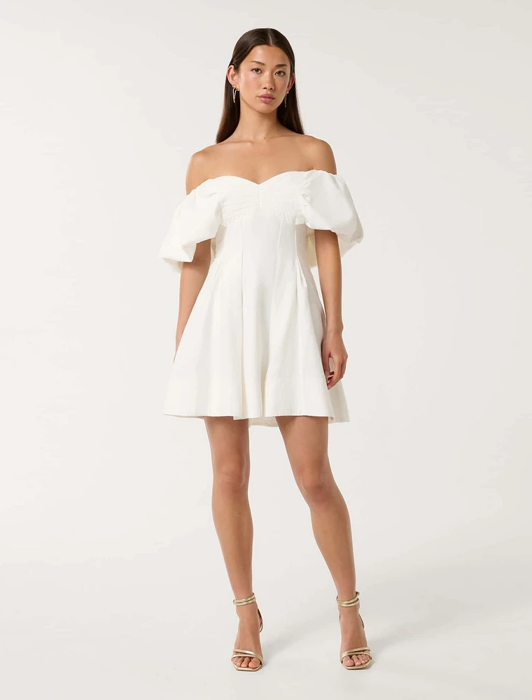 Aminah Off Shoulder Mini Dress