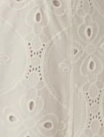 Levi Broderie Twist Front Midi