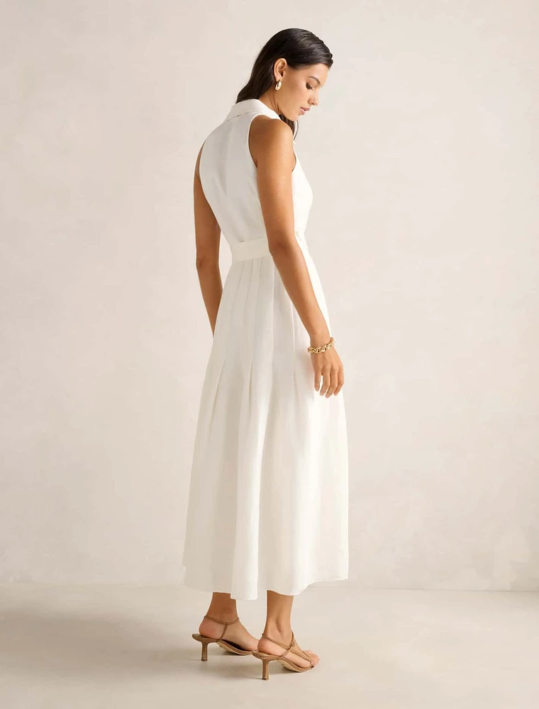 Lindsey Linen Tennis Dress