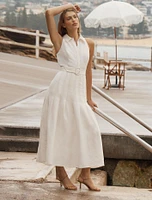Lindsey Linen Tennis Dress