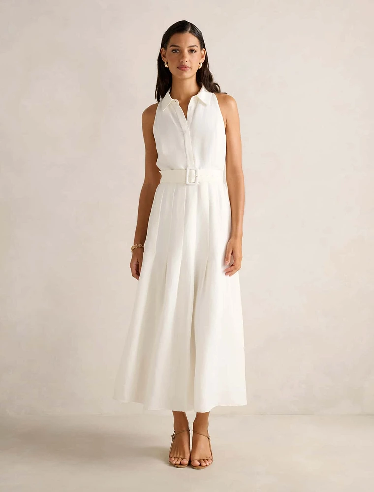 Lindsey Linen Tennis Dress