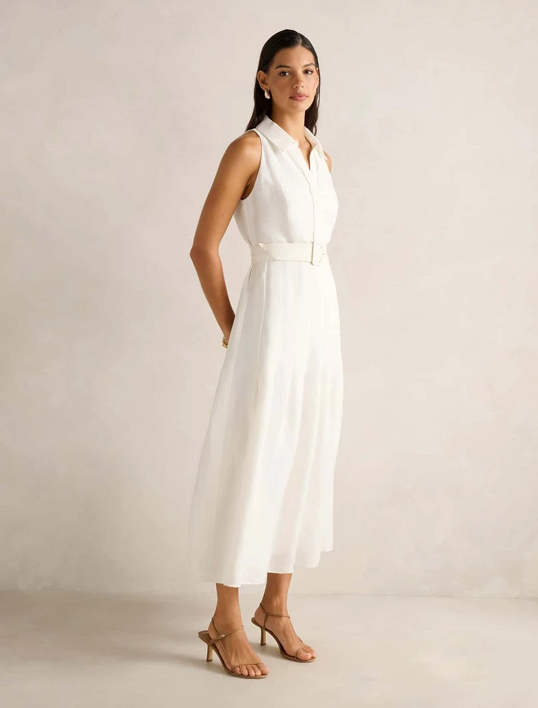 Lindsey Linen Tennis Dress