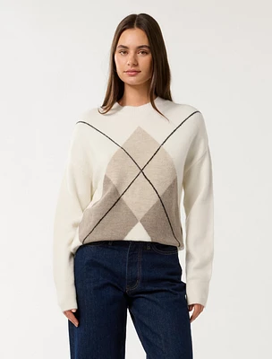 Emma Argyle Knit Sweater