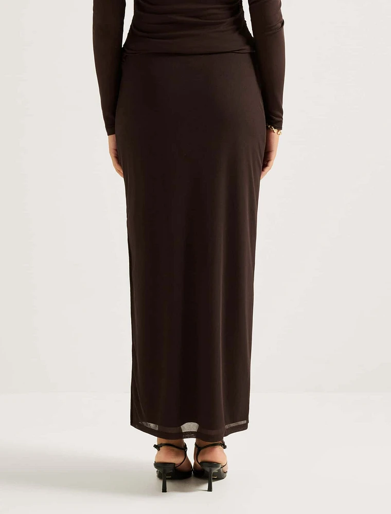 Mia Mesh Maxi Skirt