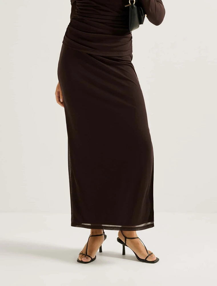 Mia Mesh Maxi Skirt