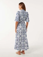 Rhiannon Embroidered Midi Dress