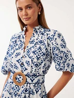 Rhiannon Embroidered Midi Dress