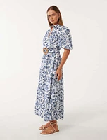 Rhiannon Embroidered Midi Dress