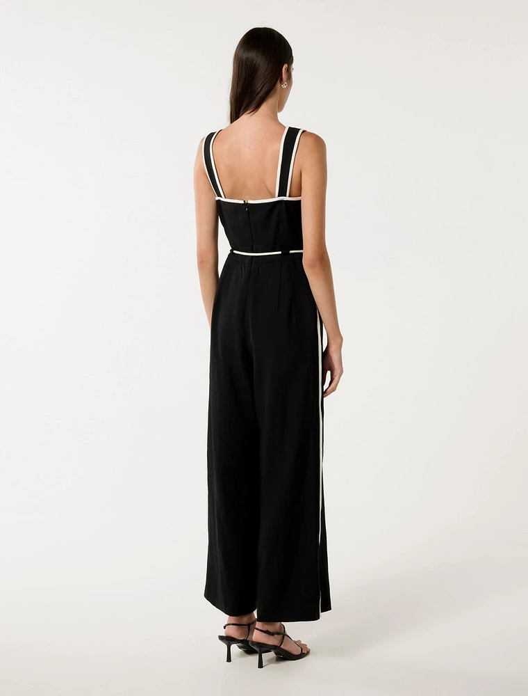 Rosalind Tipped Jumpsuit