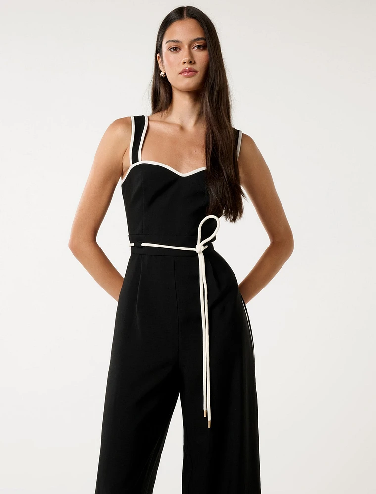 Rosalind Tipped Jumpsuit