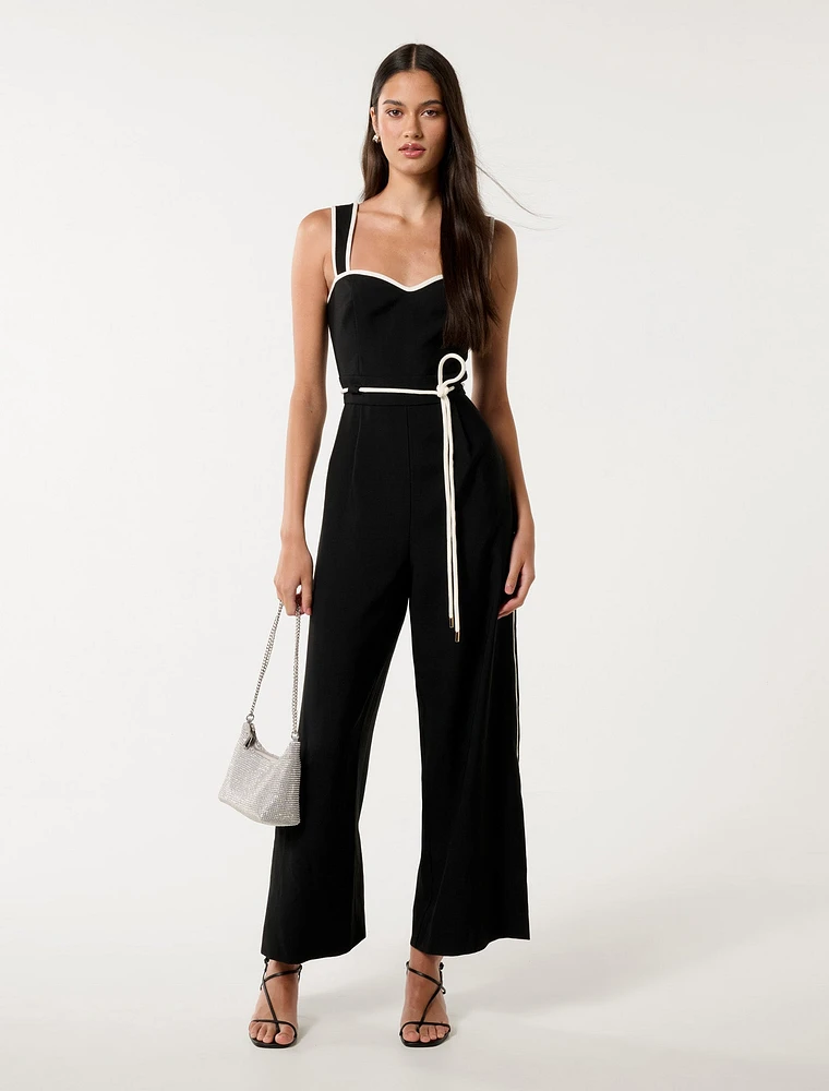 Rosalind Tipped Jumpsuit