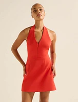 Ricki Halter Hook and Eye Mini Dress