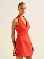 Ricki Halter Hook and Eye Mini Dress