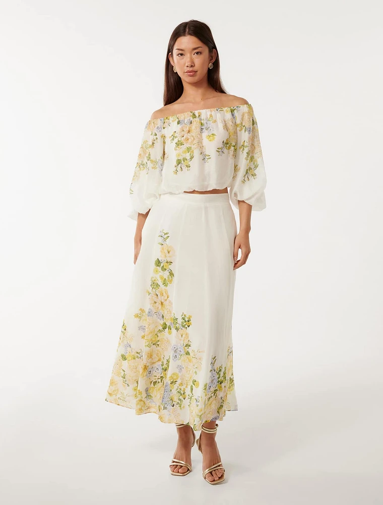 Gardenia Printed Skirt