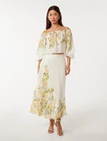 Gardenia Printed Skirt