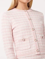 Louise Boucle Knit Cardigan