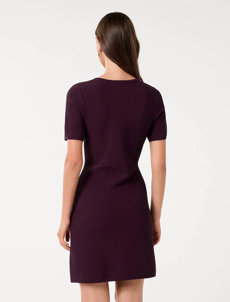 Leena Trim Detail Mini Dress