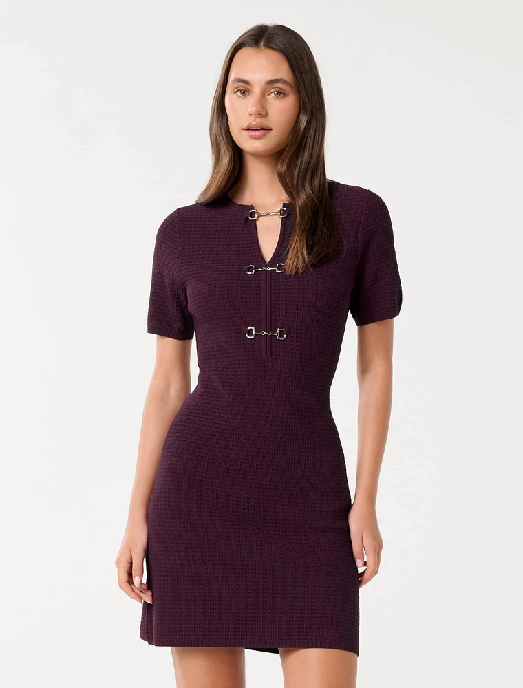 Leena Trim Detail Mini Dress