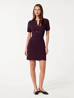 Leena Trim Detail Mini Dress