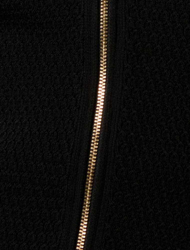 Dani Zip-Detail Mini Dress