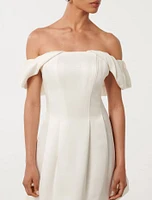 Jacquie Petite Off Shoulder Dress