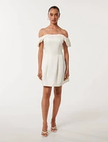 Jacquie Petite Off Shoulder Dress