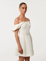 Jacquie Petite Off Shoulder Dress