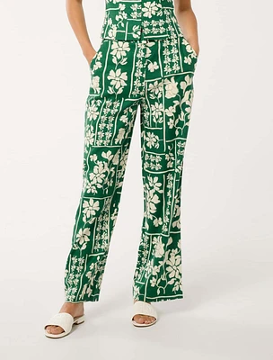 Marley Linen Wide-Leg Pants