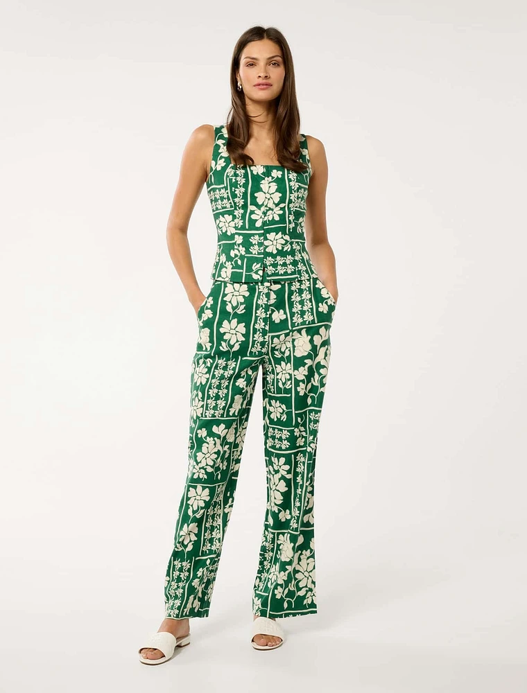 Marley Linen Wide-Leg Pants