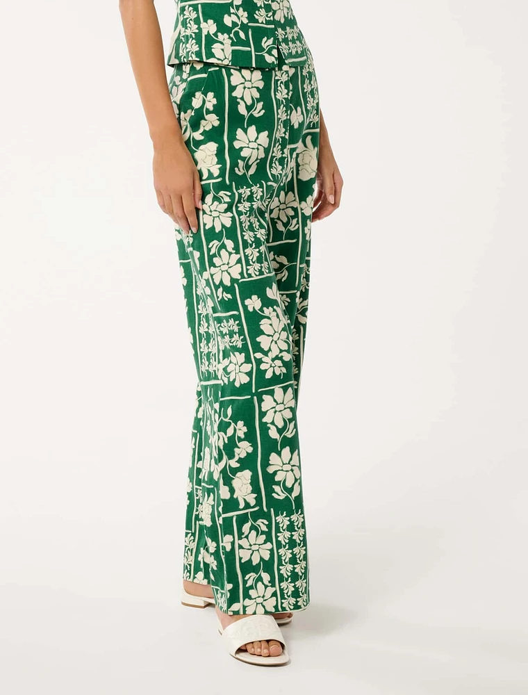Marley Linen Wide-Leg Pants