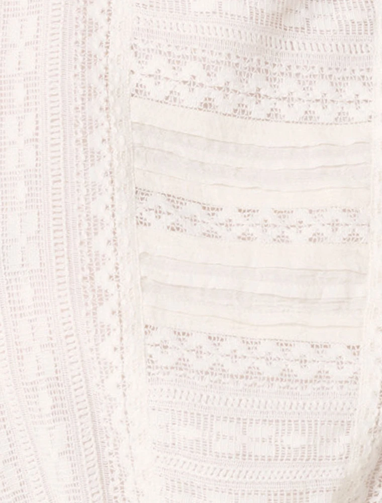 Rose Ruffle Sleeve Top